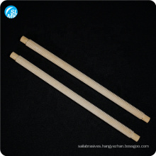 high temperature resistance mullit ceramic threaded tube porcelain insulation parts